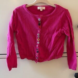 Catimini Pink Button Down Cardigan for Kids